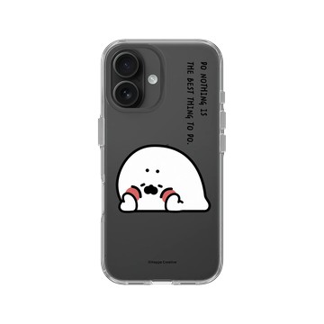 iPhone 16 Clear 透明 - 無所事事小海豹 The Nothing Seal - 什麼都沒做