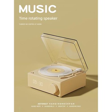 復古黑膠無線藍牙音箱智能高音質小型唱片機桌面重低音炮音響家用