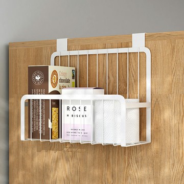 鐵藝收納架  日式置物  日式功能廚房置物掛籃 櫃子收納 衣櫃門廚房 收納架隱藏 門後收納  門背掛籃 櫥櫃掛籃 WallFree窩自在