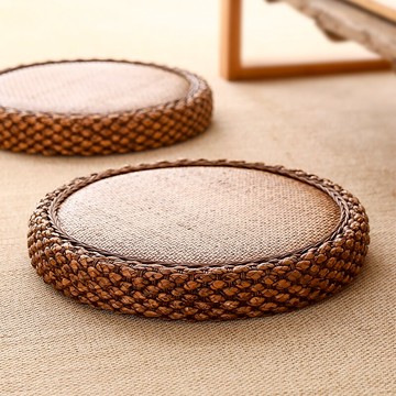 藤編蒲團榻榻米坐墊地上家用坐墩懶人客廳地板打坐禪修墊拜墊