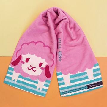 插畫毛巾 : 繽紛世界系列　楊小姐