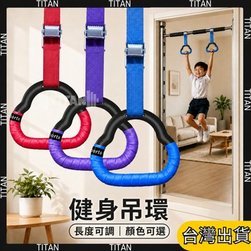 【現貨隔日達】吊環 健身 運動吊環 家用 引體嚮上 脊椎牽引 室內單槓拉環 成人拉伸訓練 運動器材 健身用品 體操吊環