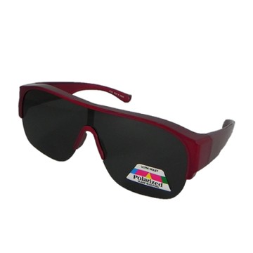 【Docomo】輕量包覆式套鏡　大版型鏡框設計　可完整包覆近視眼鏡　大眼鏡尺寸專用套鏡　偏光鏡片設計