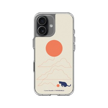 iPhone 17 Clear Case（相機按鈕） 透明 - ilovedoodle (Lim Heng Swee) - Cat Landscape - Hairball 貓咪貓球