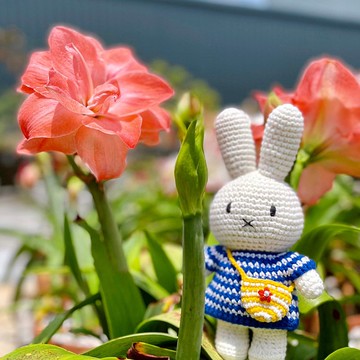 荷蘭 Just Dutch | Miffy 米飛兔和她的藍色細條紋洋裝及小花包