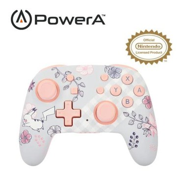 【PowerA】*任天堂官方授權*增強款藍芽5.0無線遊戲手把限量款(NSGP0267-01)-Nano皮卡丘花園