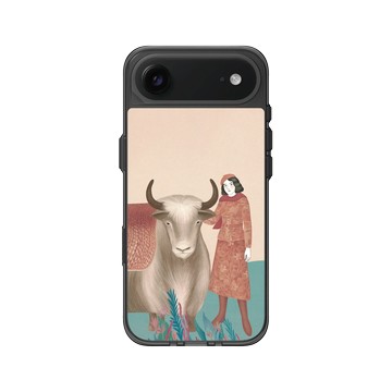 iPhone Air Clear (相機按鈕) 酷墨灰 - 欣蒂小姐 Miss Cyndi - 靈獸 / 吾與棕氂