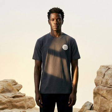 KINGO男款｜深灰印花短袖T恤611130