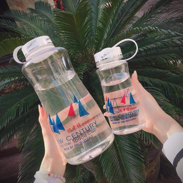 【防摔加厚】超大容量塑料太空杯便攜旅游運動水壺濾網防爆隨手杯