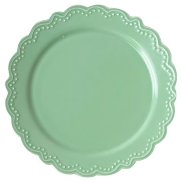 日峰 皿  7吋  薄荷綠  1個