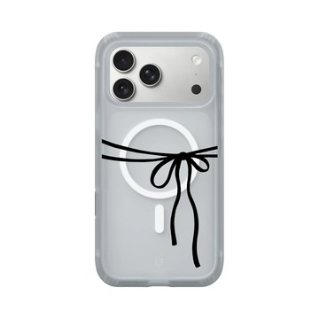iPhone 17 Pro Max AirX 流變灰 - Pattern Play - 墨黑緞帶