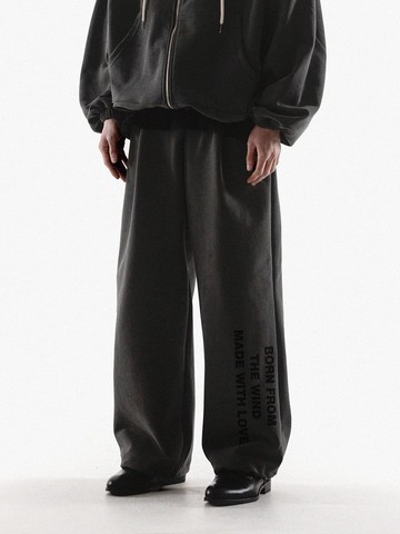 MWL STRING ONE TUCK PANTS [PIGMENT BLACK]