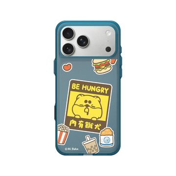 iPhone 17 Pro Max Clear (相機按鈕) 夜幕藍 - 嗨小強 Hi John - 內有餓犬