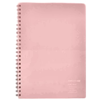KOKUYO 國譽 ME 軟線圈 A5 方格筆記本 50枚5mm方格  粉紅沙灘  1本
