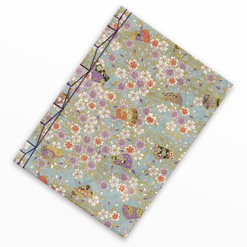 日本裝訂筆記本　手工製作　友禪日本紙　公平貿易紙