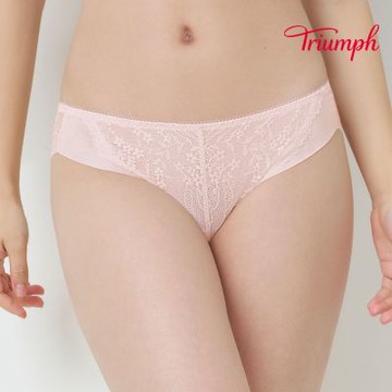 澎澎氣墊-輕悅系列 高衩三角褲 溫柔粉