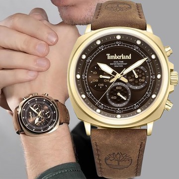 Timberland 天柏嵐 WILLISTON系列 三眼計時手錶 1212購物節 送禮推薦-44mm TDWGF0042003
