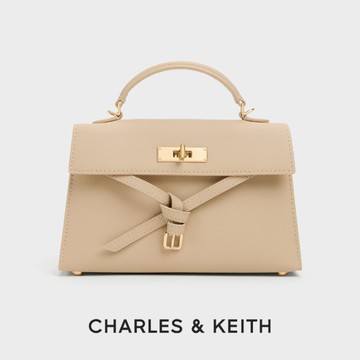 【CHARLES & KEITH】Tricha 綁帶手提包｜新品上架｜秋季新品｜快速出貨｜小CK｜官方直營