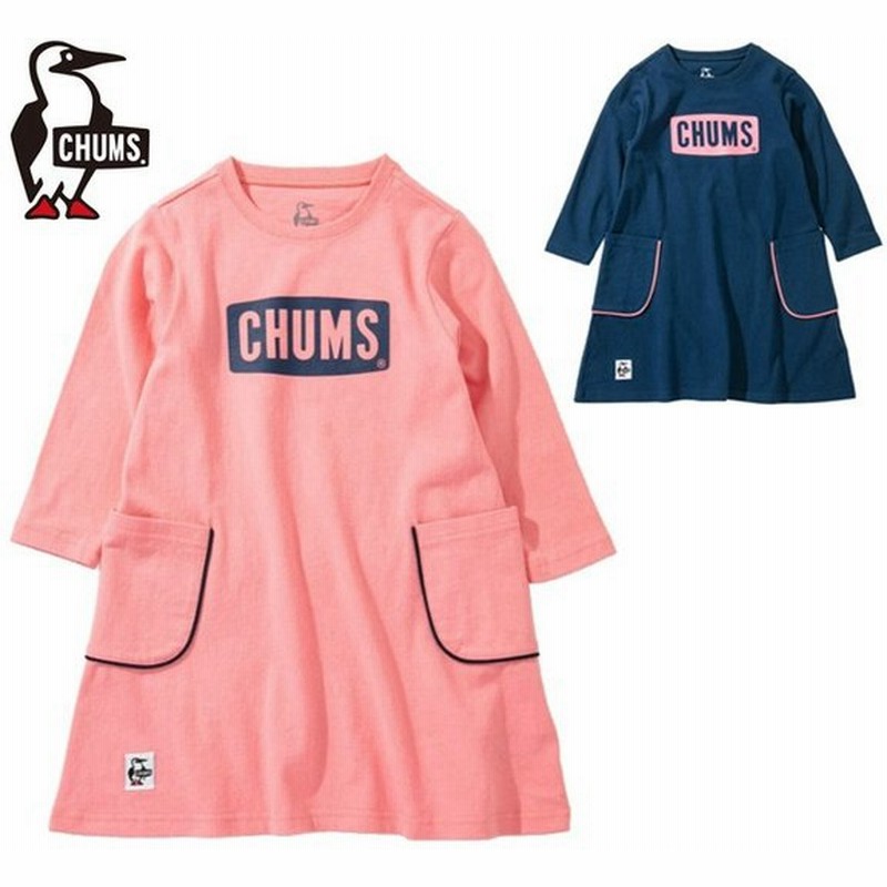 チャムス Chums ワンピース ジュニア ロゴポケットドレス キッズ Ch21 1116 通販 Lineポイント最大0 5 Get Lineショッピング