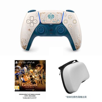 【預購】【Sony】PS5 DualSense 無線控制器《原神》限量版+PS5 原神虛寶序號卡+手把收納包 台灣公司貨 【預購 2026/01/21 上市後依訂單順序出貨】