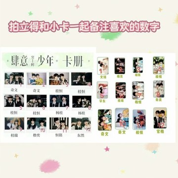 正版小卡 TF家族四代【肆意少年-突圍】隨機卡冊 雙人拍立得 雙人小卡 卡冊小卡 陳奕恆 王櫓傑 張桂源 楊博文 左奇函