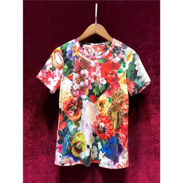 高級感重工釘珠百搭顯瘦高端花色短袖T恤女上衣2025夏季新款洋氣