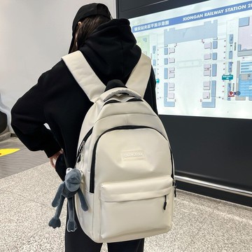 ✨壹灣出貨✨雙肩包男初中生高中大學生書包女簡約百搭ins校園大容量電腦揹包
