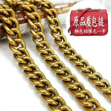 雙GG包包鏈條配件單買包帶高檔不掉色加皮減壓肩帶腋下斜挎包鏈子