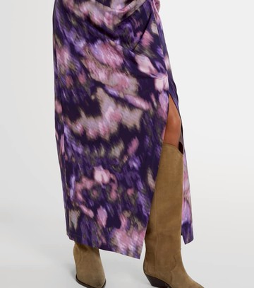 Marant Etoile Nadela printed cotton jersey maxi dress