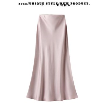 高腰中長款緞面醋酸絲滑半身裙2025春夏秋冬新款包臀魚尾A字長裙