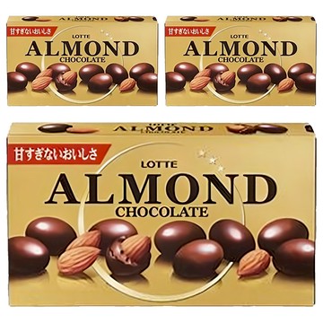 LOTTE 樂天 杏仁可可球  46g  3盒