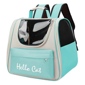 寵物夢工廠 馬卡龍雙肩牛津包  冰湖綠  37 x 25 x 34cm  1個