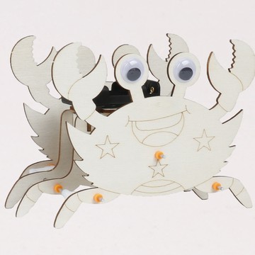 🌈DIY 仿生機械螃蟹機器人科技小製作兒童手工diy科學實驗教玩具 材料包