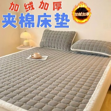 📦限時下殺 台灣出貨📦夾棉床墊 加厚床墊 床包 加絨墊 秋冬保暖軟墊 家用冬季軟墊 秋冬暖暖墊 學生床墊 輕鬆摺疊收納