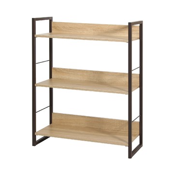 【RICHOME】里斯特3D木紋三層架原木色