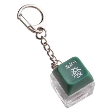 包配件/吊飾 【晴安居】按鍵解壓好運發大財解壓鑰匙扣 療癒小物可發光按鍵小吊飾-4入