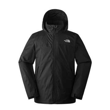 the north face 男 dv防水透氣可調節收納連帽衝鋒衣黑88fr/登山/連帽外套/防