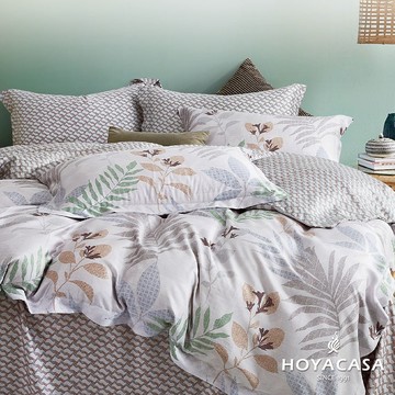 HOYACASA 100%天絲枕套床包三件組｜夏瑤｜(單人/雙人/加大/特大)