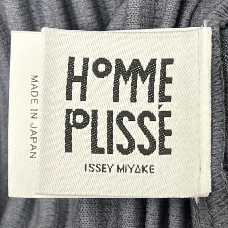 イッセイミヤケオムプリッセ HOMME PLISSE ISSEY MIYAKE プリーツパンツ グレー サイズ：2 | LINEブランドカタログ