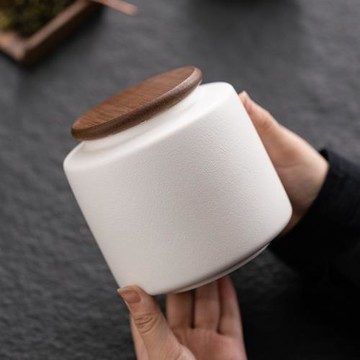 陶瓷茶葉罐粗陶密封罐儲存罐小號裝茶葉紅茶巖茶白茶綠茶普洱包裝