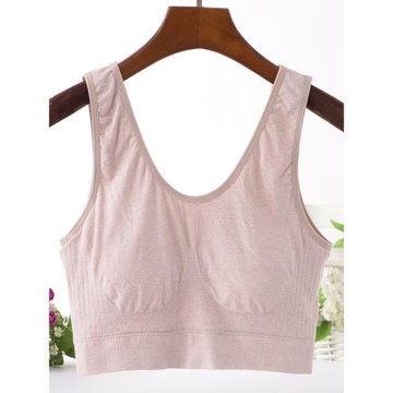 女士內衣防走光胸罩夏200斤胖媽媽超彈背心式中老年無鋼圈文胸