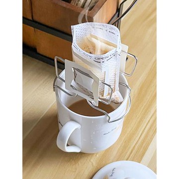 不銹鋼日式手沖咖啡濾紙袋架掛耳咖啡支架戶外便攜式掛耳包支撐架