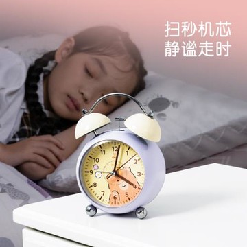 得力LE333-漸響打鈴鬧鐘(白)(臺)