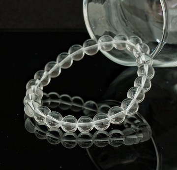 白水晶 8mm 手鍊 ( Rock Quartz 8mm Bracelet )