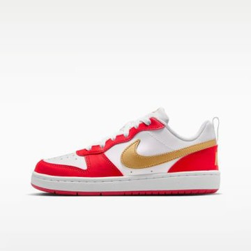 Nike 耐吉 Court Borough Low Recraft GS [DV5456-137] 大童 休閒鞋 白紅金