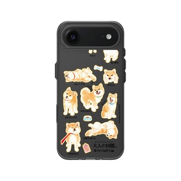iPhone Air Clear (相機按鈕) 酷墨灰 - 大人の図鑑 - 柴犬心情編