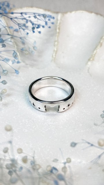 旅行貓戒指，可堆疊的設計 [冬日Ver] silver925