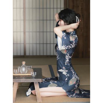 長款民國風高級優雅倒大袖旗袍