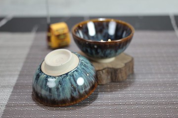 【送禮好物】60ml 天目對杯 圓滿茶杯 酒杯 鶯歌名家葉敏祥作品