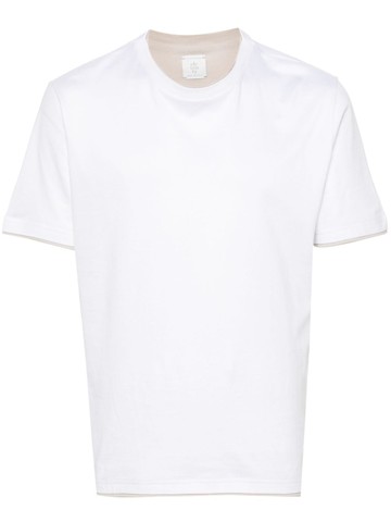 Eleventy - layered cotton T-shirt - men - Cotton - XXL - White